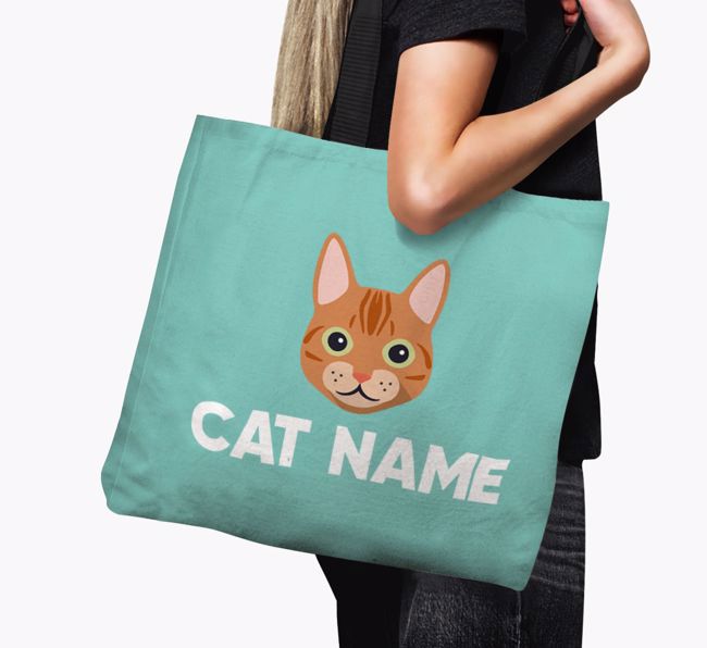 '{breedFullName} Icon & Name' - Personalised Canvas Bag